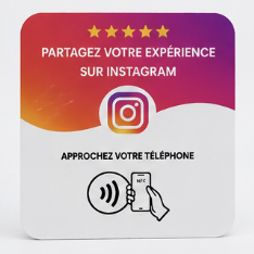 Plaque NFC Instagram